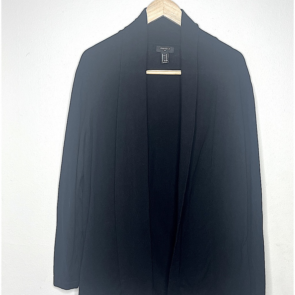 Forever 21 Mens Black Cardigan Sweater